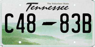 TN license plate C4883B