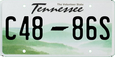 TN license plate C4886S