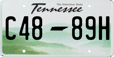 TN license plate C4889H