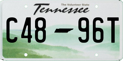 TN license plate C4896T