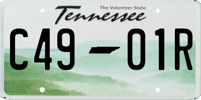 TN license plate C4901R