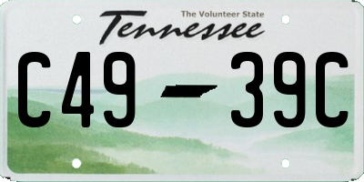 TN license plate C4939C