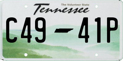 TN license plate C4941P