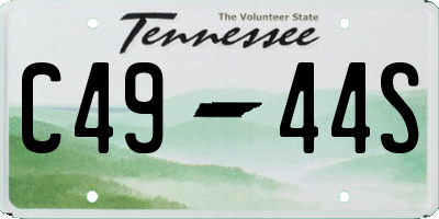 TN license plate C4944S