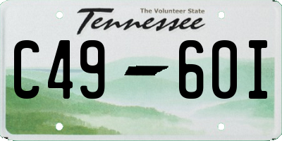 TN license plate C4960I