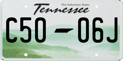 TN license plate C5006J
