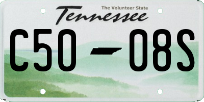 TN license plate C5008S