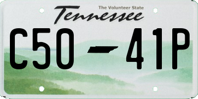 TN license plate C5041P