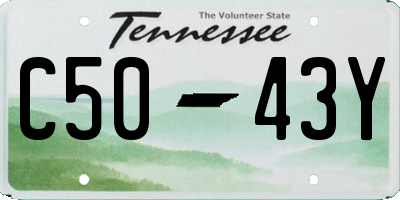 TN license plate C5043Y