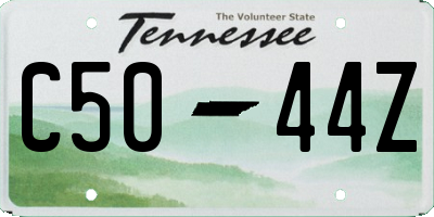 TN license plate C5044Z