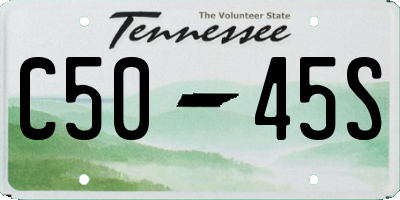TN license plate C5045S