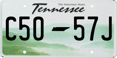 TN license plate C5057J