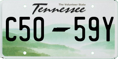 TN license plate C5059Y