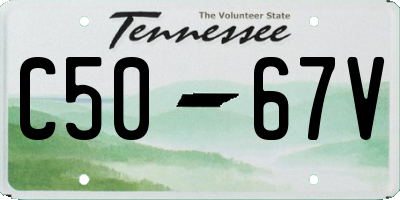 TN license plate C5067V