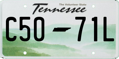 TN license plate C5071L