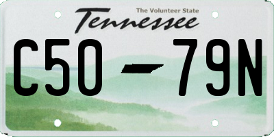 TN license plate C5079N