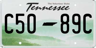 TN license plate C5089C