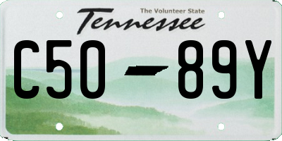 TN license plate C5089Y
