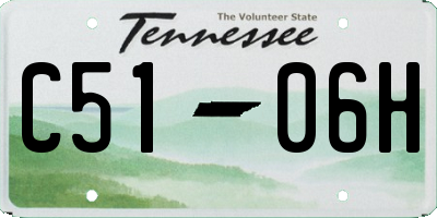 TN license plate C5106H