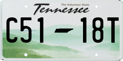 TN license plate C5118T