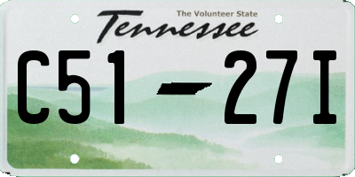 TN license plate C5127I