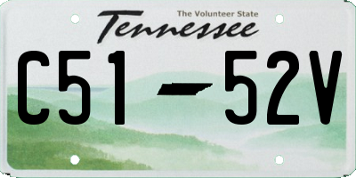 TN license plate C5152V