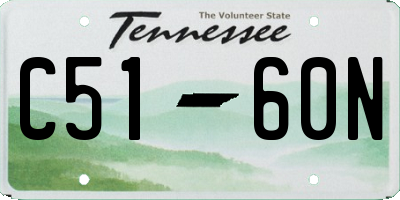 TN license plate C5160N
