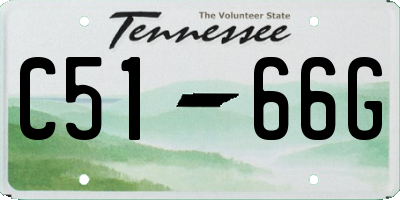 TN license plate C5166G