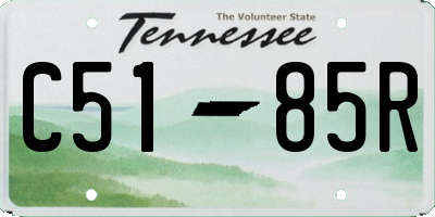 TN license plate C5185R