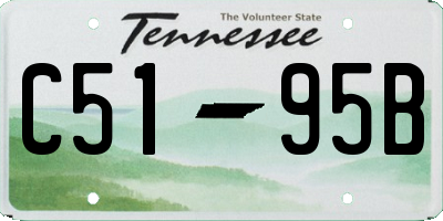 TN license plate C5195B