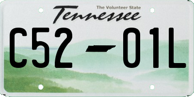 TN license plate C5201L