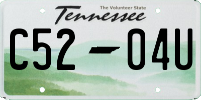TN license plate C5204U