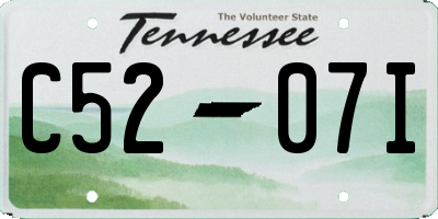 TN license plate C5207I