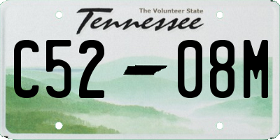 TN license plate C5208M