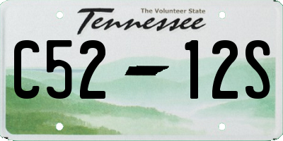 TN license plate C5212S