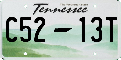 TN license plate C5213T