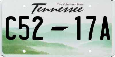 TN license plate C5217A