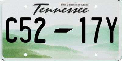TN license plate C5217Y