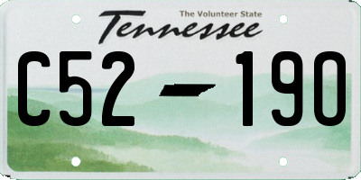 TN license plate C5219O
