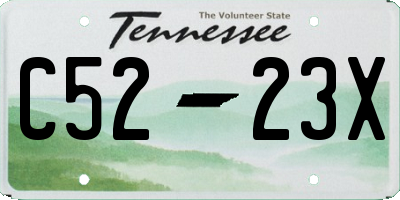 TN license plate C5223X