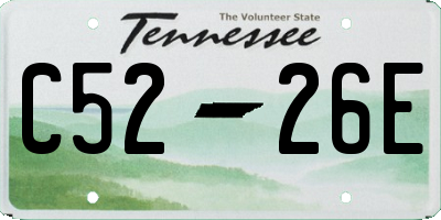 TN license plate C5226E