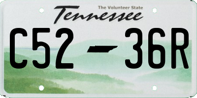 TN license plate C5236R