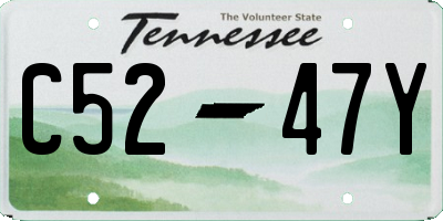 TN license plate C5247Y