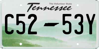 TN license plate C5253Y