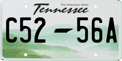 TN license plate C5256A