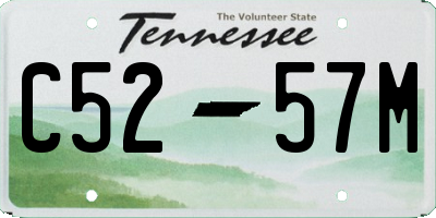 TN license plate C5257M