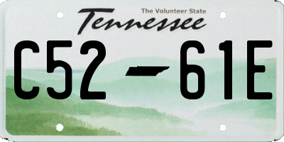 TN license plate C5261E
