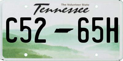 TN license plate C5265H