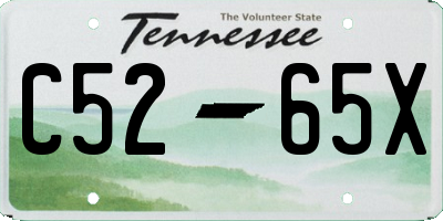 TN license plate C5265X