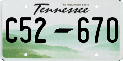 TN license plate C5267O